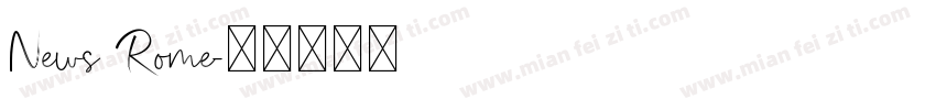 News Rome字体转换